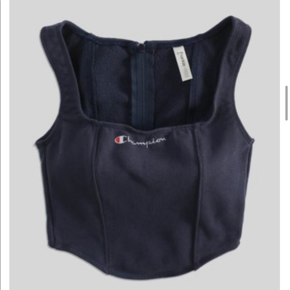 UO Frankie Collective Champion Sweatshirt Bustier